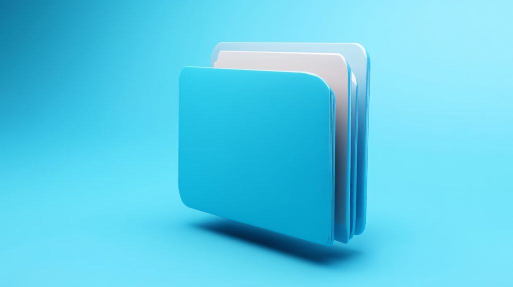 Blue folder